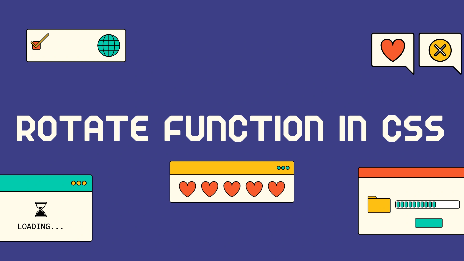 آموزش تابع Rotate در CSS | آموزش دون